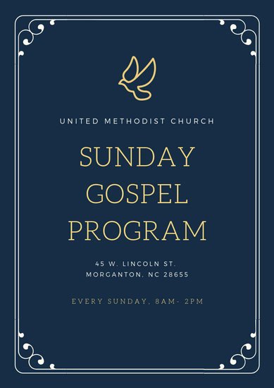 Church Program Template Free Luxury Customize 21 Church Program Templates Online Canva