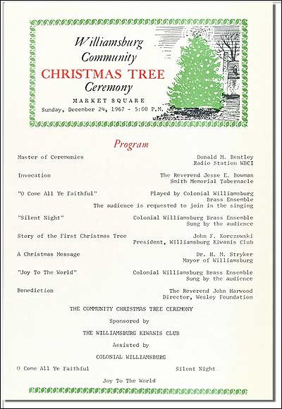 Church Program Templates Free Download Elegant the Munity Christmas Tree In America S Hometown the