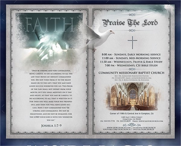 Church Program Templates Free Download Inspirational 19 Program Brochure Templates Free Psd Ai Eps format