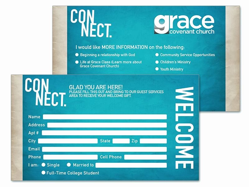 Church Visitor Card Template Word Lovely Connect Cards Church Google Search