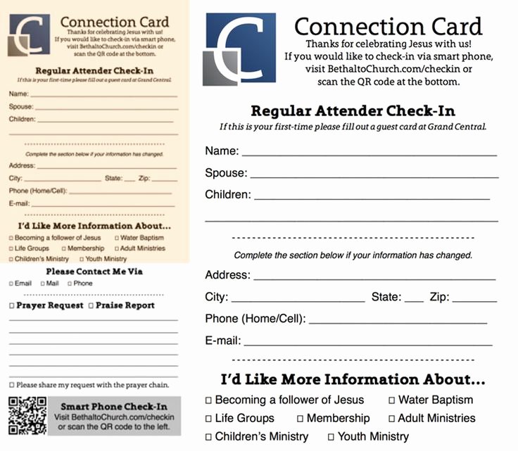 Church Visitor Card Template Word New 9 Best Church Admin Stuff Images On Pinterest