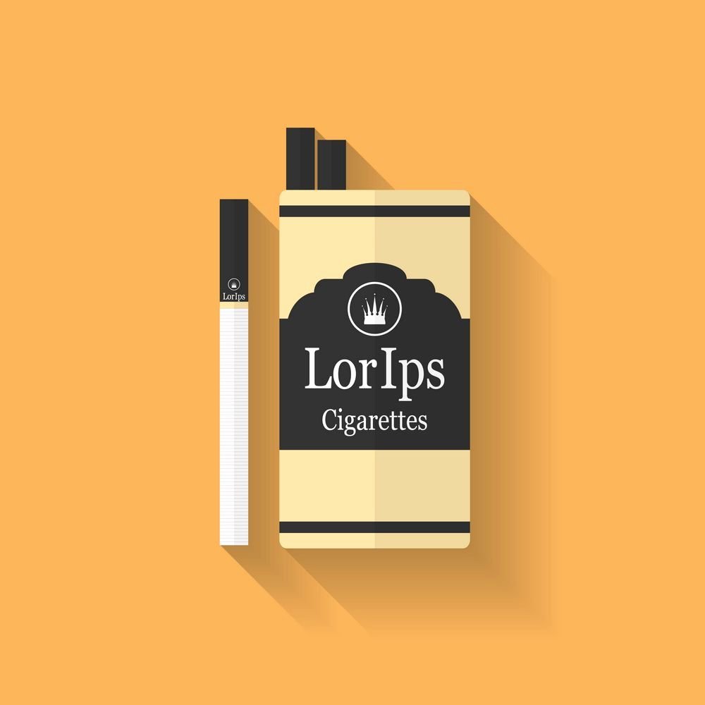 Cigarette Box Template Best Of Icon Of Cigarette Pack Flat Style Icons Creative Market