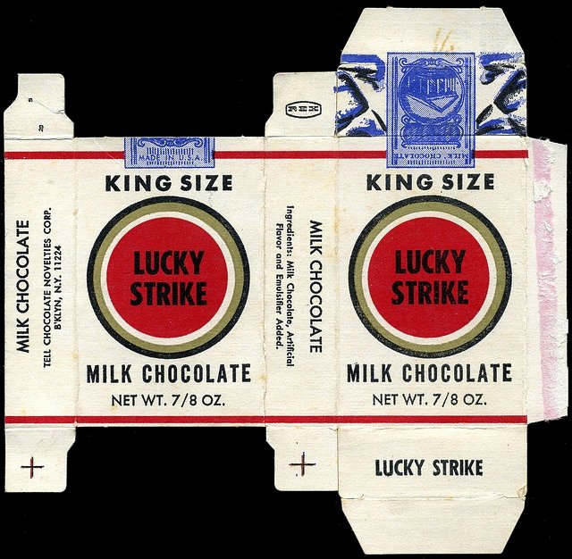 Cigarette Box Template Inspirational Tell Chocolate Novelties King Size Lucky Strike Milk