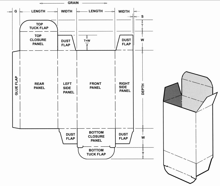 Cigarette Box Template New July 2012