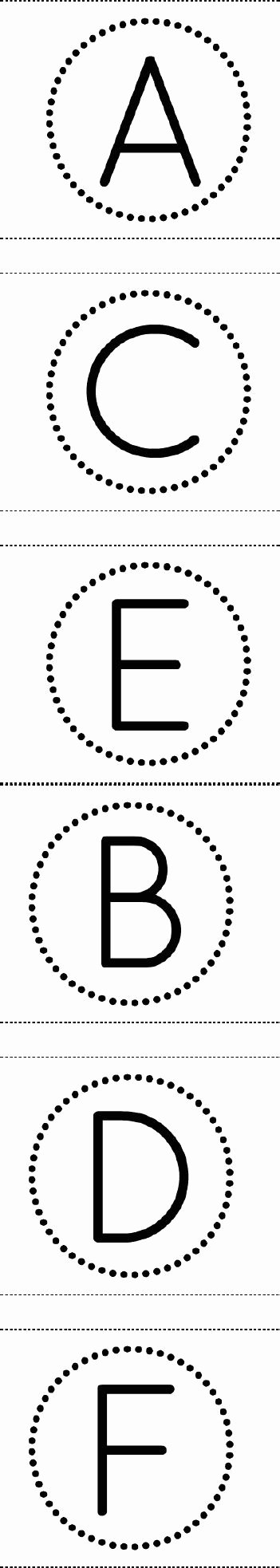 Circle Banner Template Elegant Free Printable Circle Banner Alphabet for Making