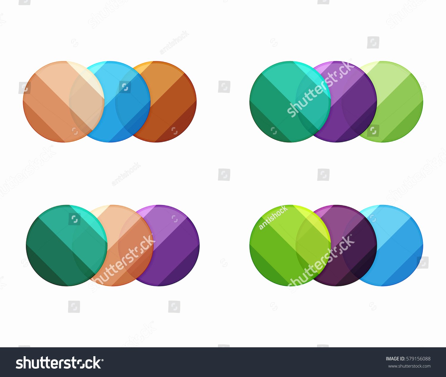 Circle Banner Template New Vector Circle Banners Illustration Abstract Geometric