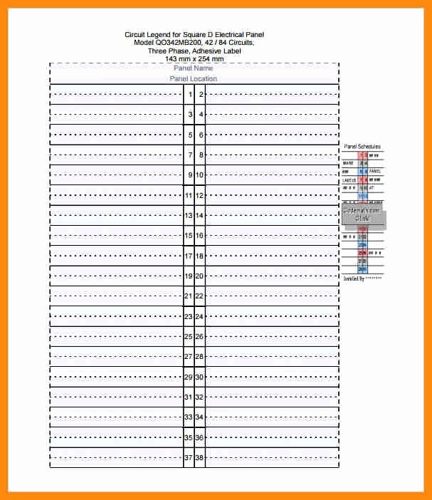 Circuit Breaker Directory Excel Template Lovely Preventive Maintenance Schedule Template Excel