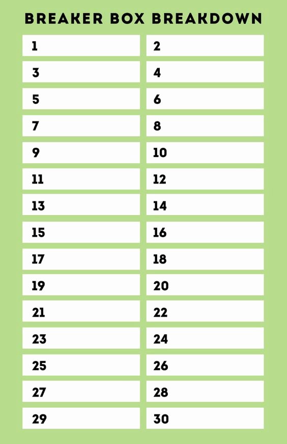 Circuit Breaker Directory Excel Template Lovely Simple Sanctuary Free Breaker Box Label Pdf