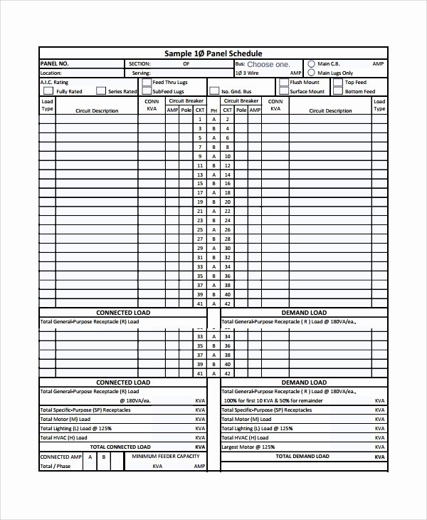 Circuit Breaker Panel Label Template Excel New Download Electrical Circuit Breaker Panel Label Template