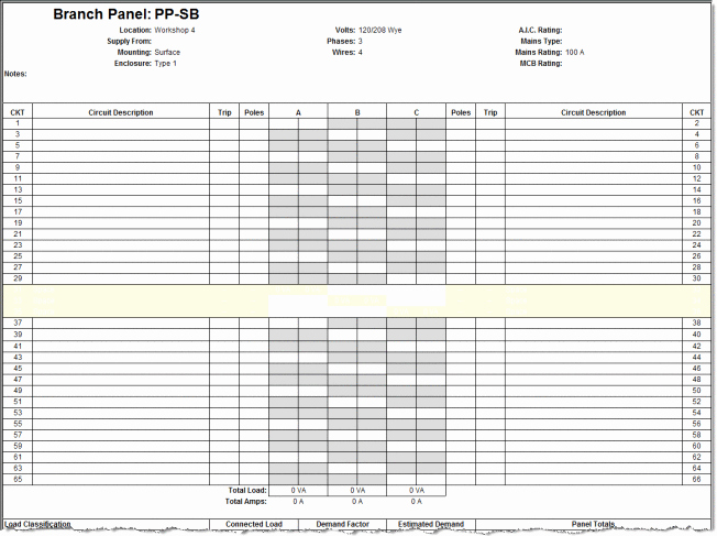 Circuit Breaker Panel Label Template Excel Unique Ge Panel Schedule Template