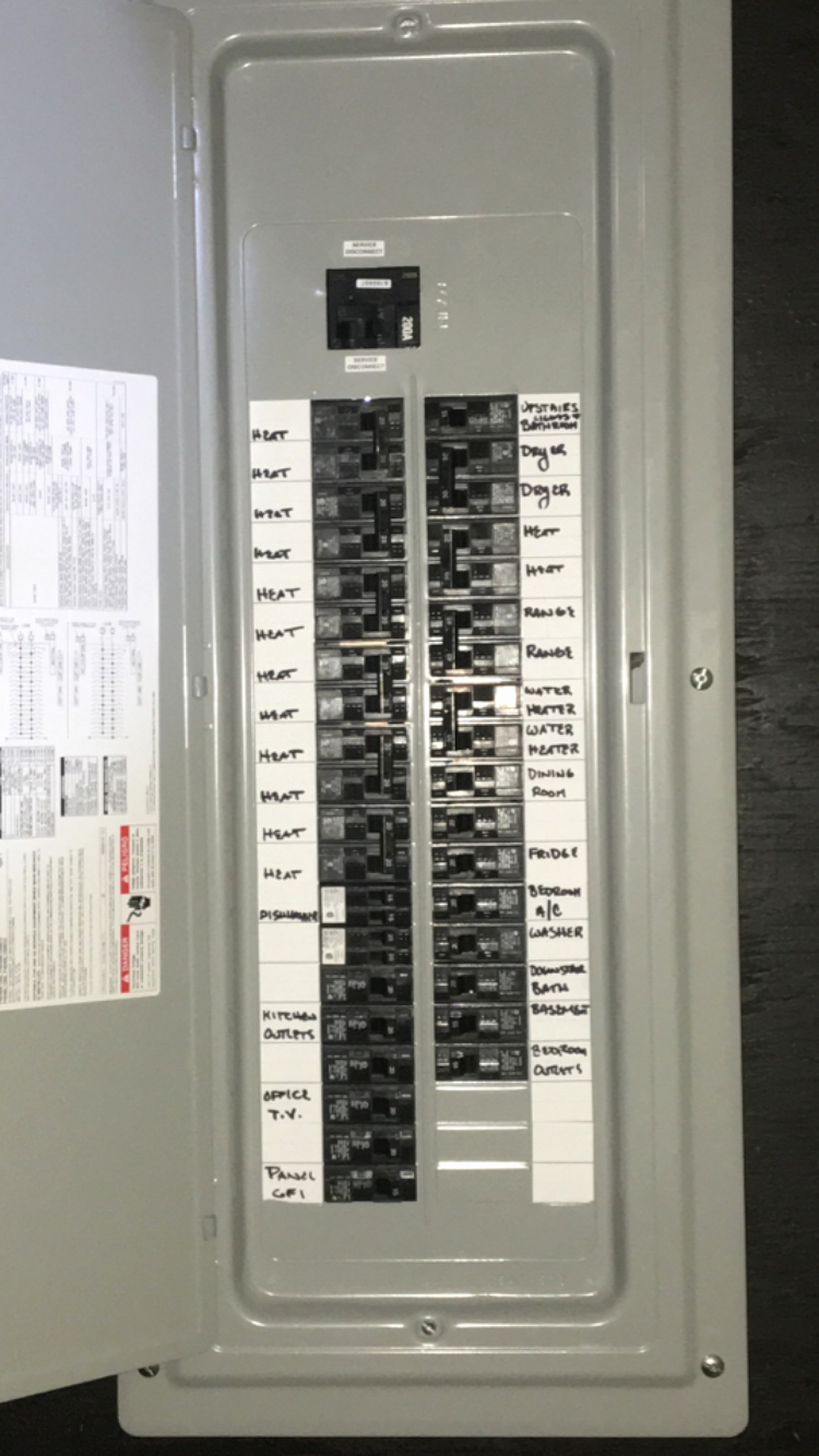 Circuit Breaker Panel Labels Inspirational Labeling Your Electrical Panel