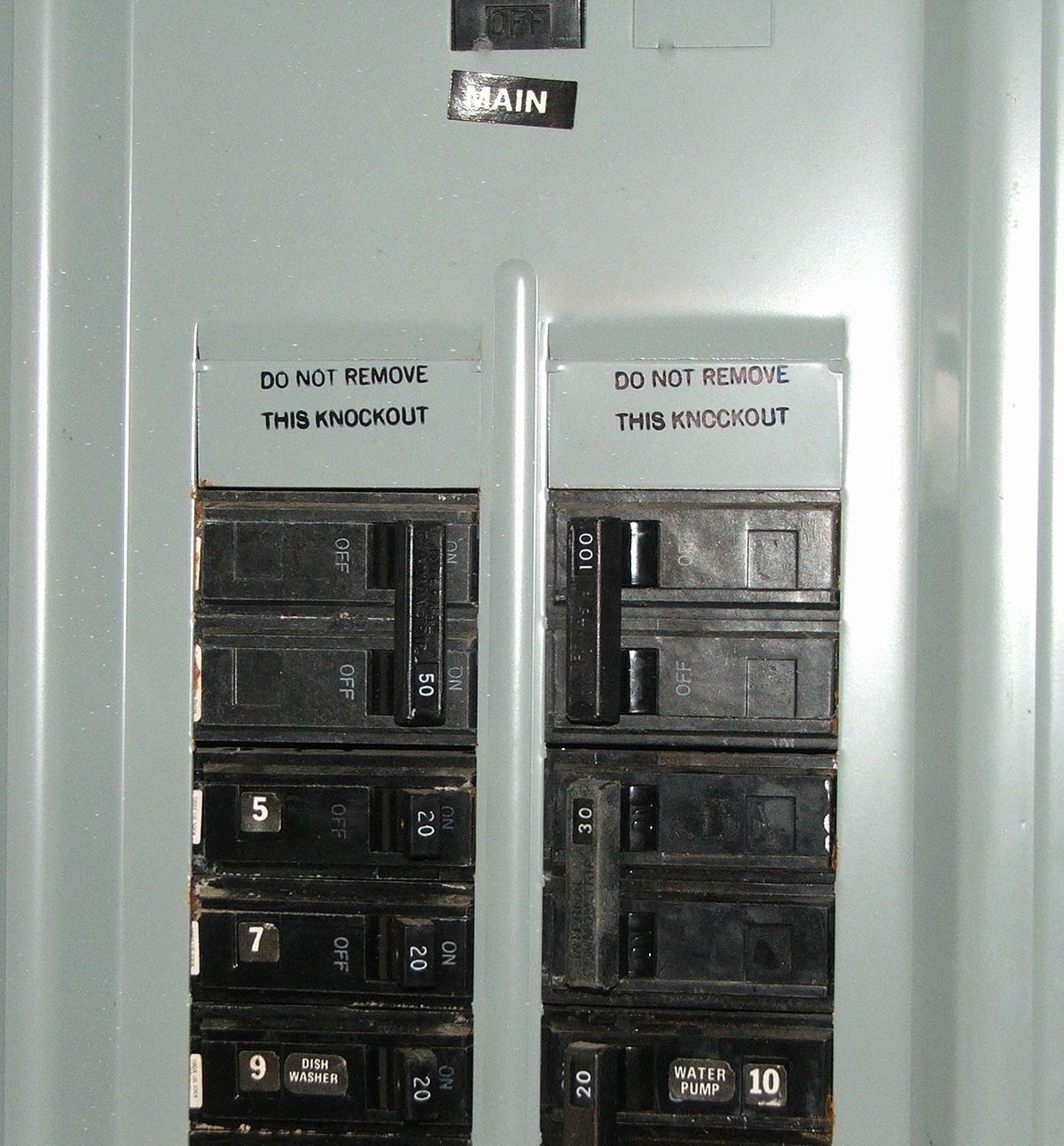 Circuit Breaker Panel Labels Unique Distribution Board