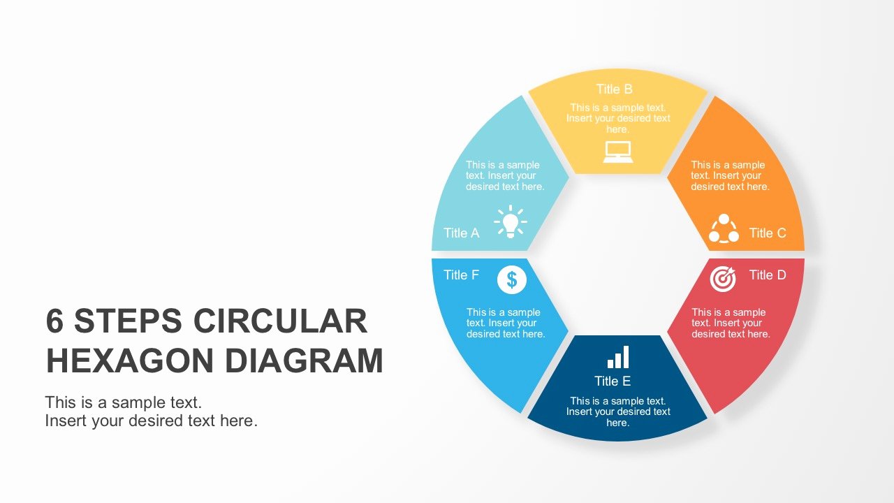 Circular Flow Diagram Template Unique 6 Steps Circular Hexagon Diagram