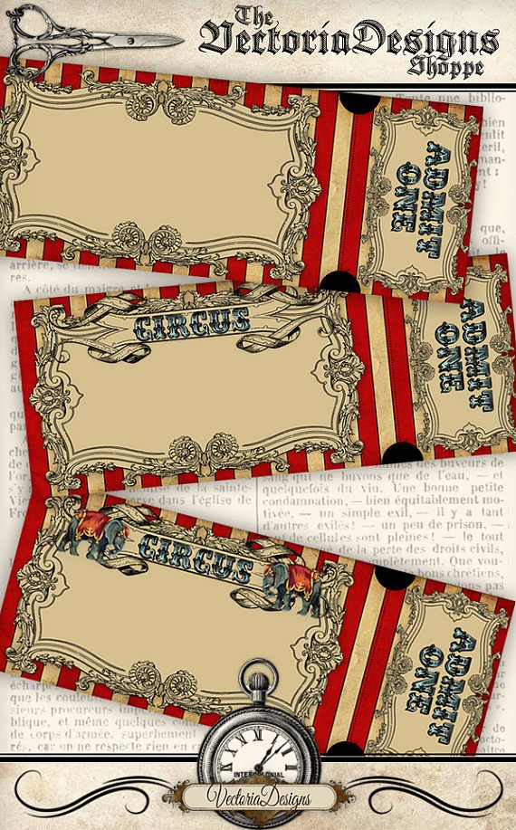 Circus Ticket Invitation Best Of Circus Invitation Tickets Circus Party Printable Paper