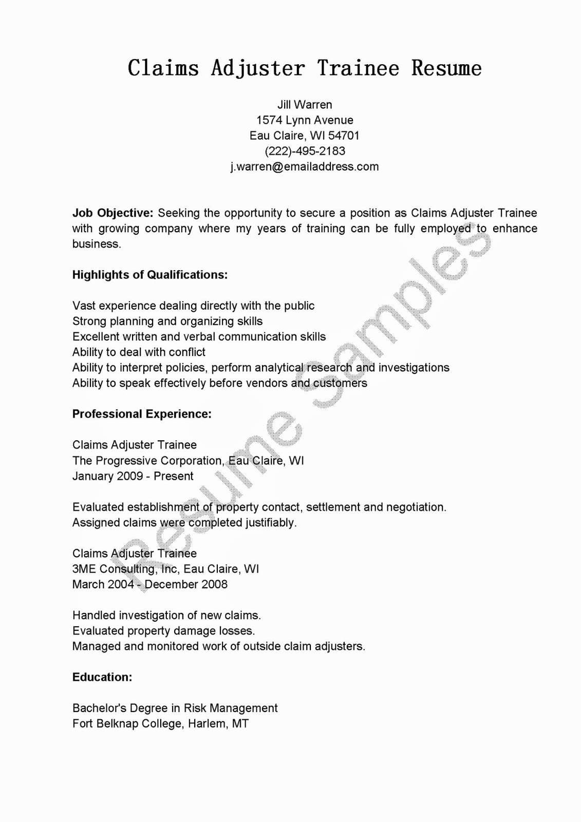 Claims Adjuster Resume Sample Luxury 21 Elegant Claims Adjuster Resume Hs U – Resume Samples