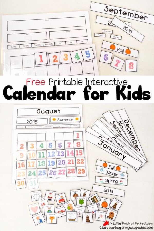 Classroom Calendar Template Elegant Best 25 Kids Calendar Ideas On Pinterest