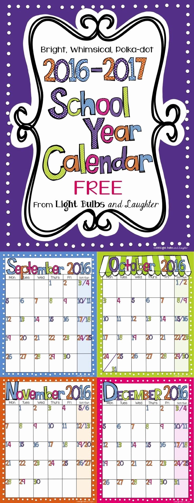Classroom Calendar Template Fresh 17 Best Ideas About Monthly Calendars On Pinterest