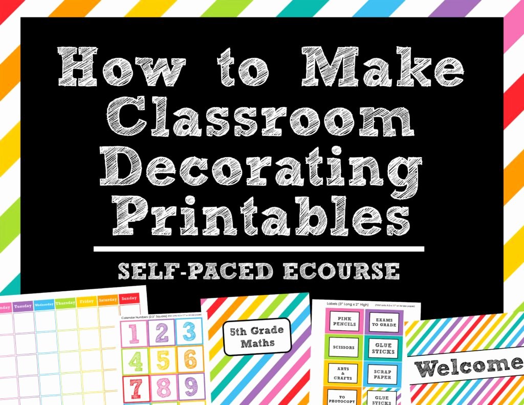 Classroom Calendar Template Inspirational How to Make Teaching Printables and Classroom Decorating