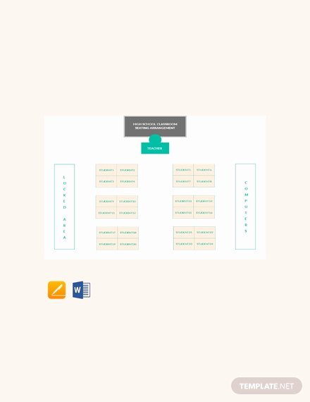 Classroom Seating Chart Template Microsoft Word Best Of Free Horseshoe Classroom Seating Arrangements Template In