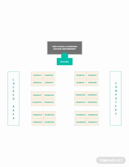 Classroom Seating Chart Template Microsoft Word Elegant Free Horseshoe Classroom Seating Arrangements Template In