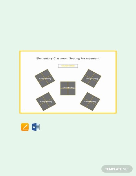 Classroom Seating Chart Template Microsoft Word Luxury Free Horseshoe Classroom Seating Arrangements Template In