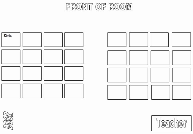 Classroom Seating Chart Template Microsoft Word Unique Puter Lab Seating Chart Template