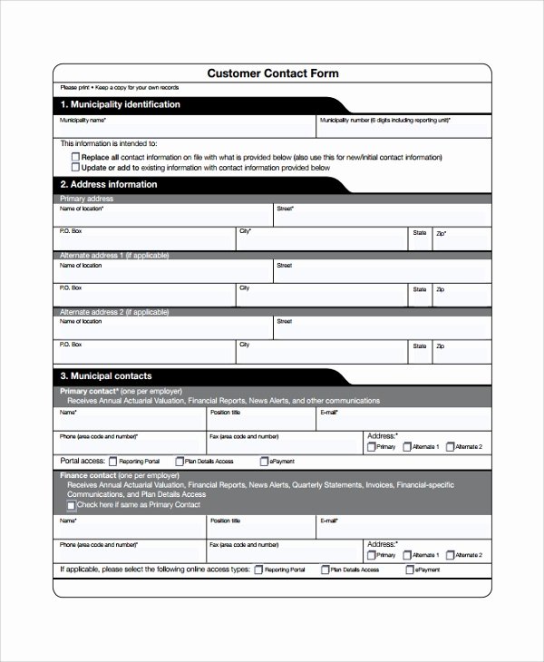 Client Contact form Inspirational 9 Sample Contact forms