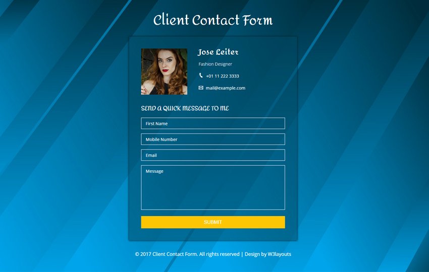 Client Contact form New Multi Login &amp; Signup form A Flat Responsive Wid Template