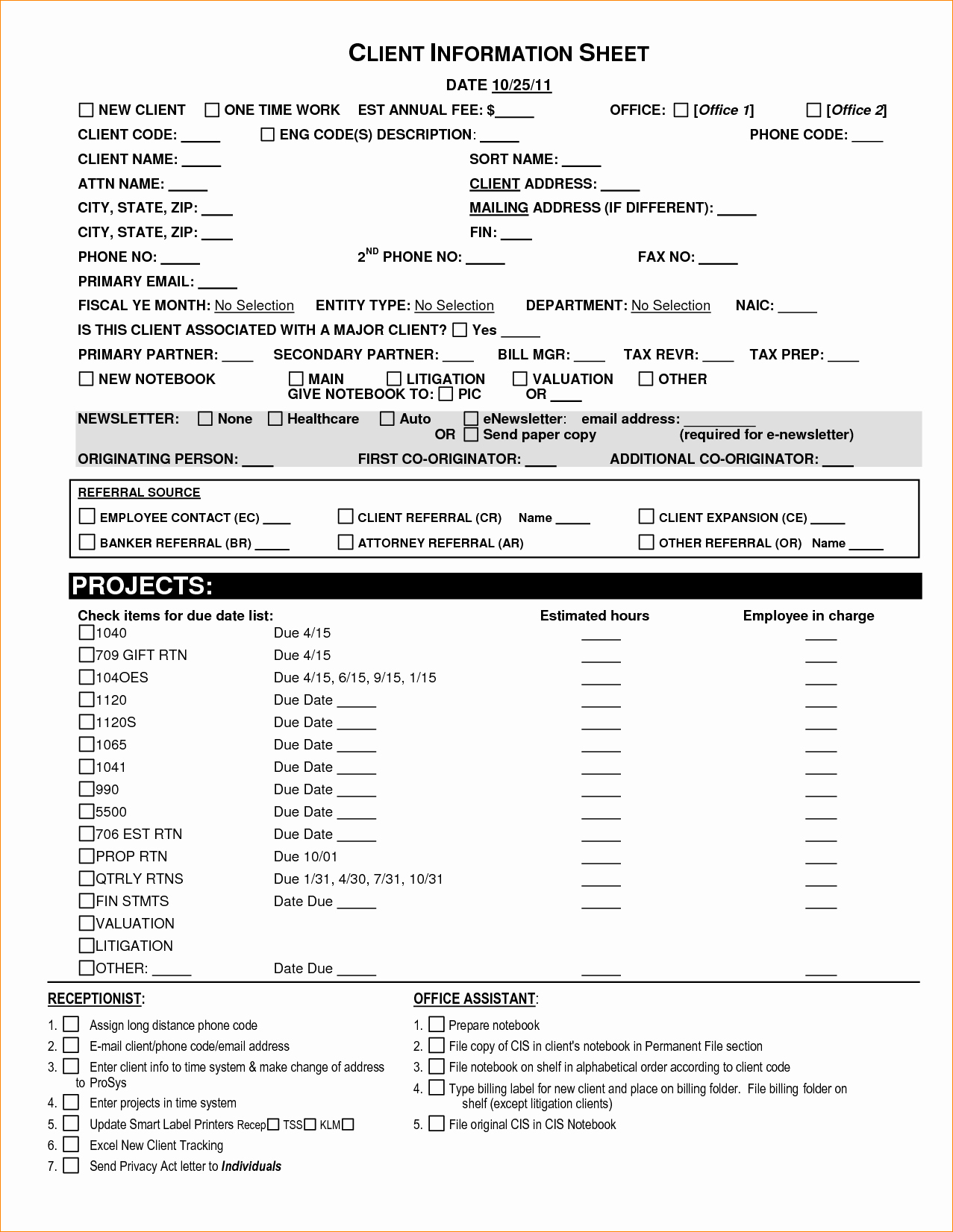 Client Data Sheet Template Best Of 6 Client Information Sheet Template