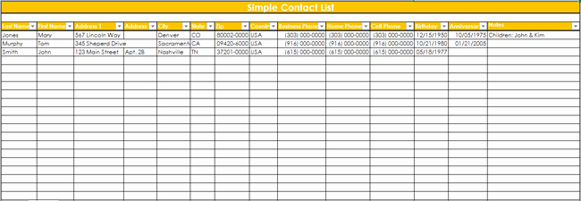 Client Database Template Lovely 9 Customer Contact List Templates In Word and Excel