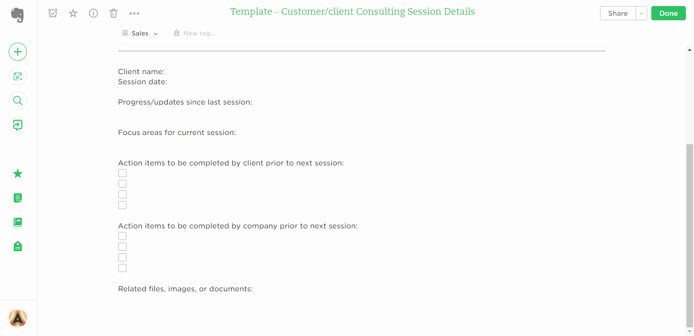 Client Notes Template Luxury 21 Evernote Templates &amp; Workflows to Skyrocket