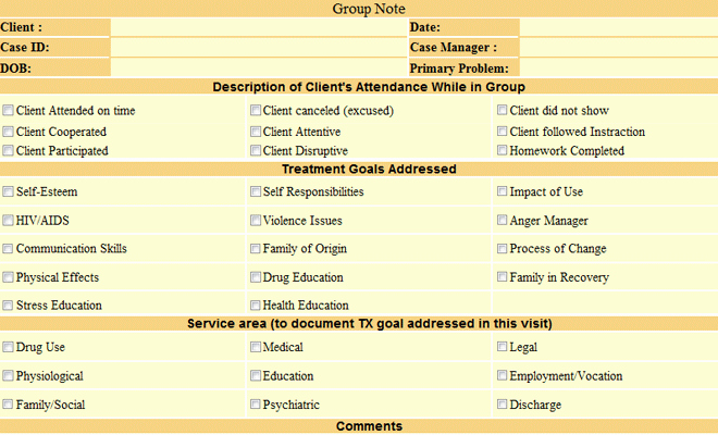 Client Notes Template New Mycaserecords Case Management System for Substance Abuse