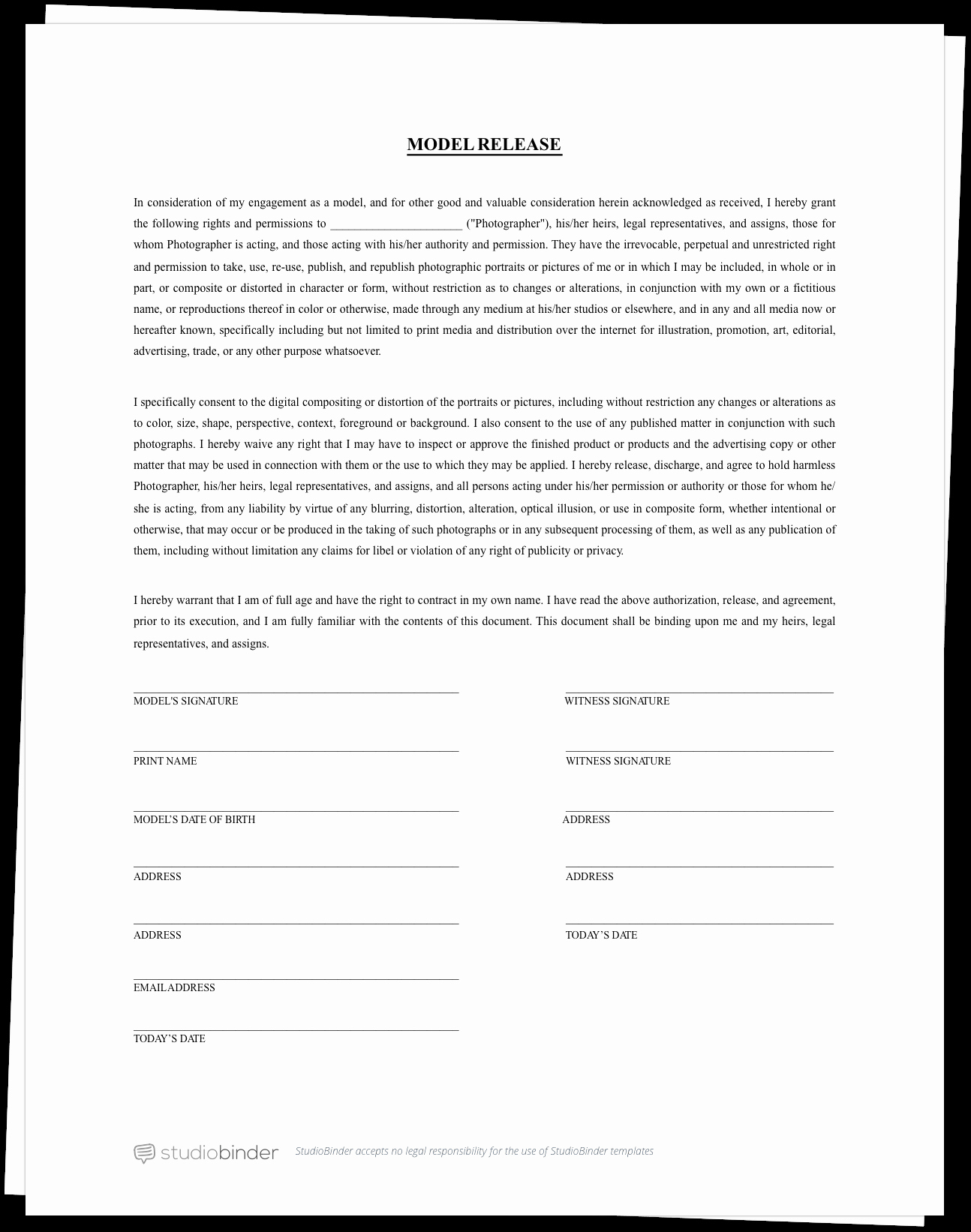 Client Print Release form Template Elegant why You Should Have A Release form Template