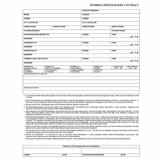 Client Print Release form Template New Free Photography Contract
