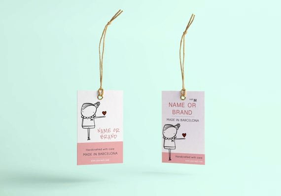 Clothing Hang Tag Template Beautiful Hang Tag Custom Clothing Label Custom Clothing Labels