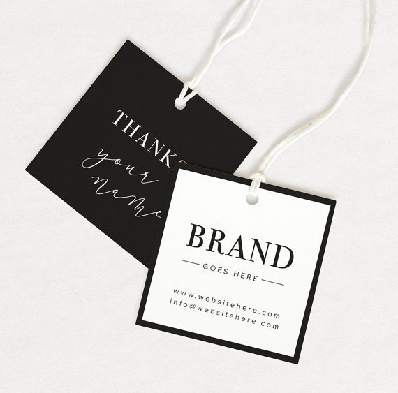 Clothing Hang Tag Template Elegant Thank You Tag Product Thank You Custom Hang Tag Custom