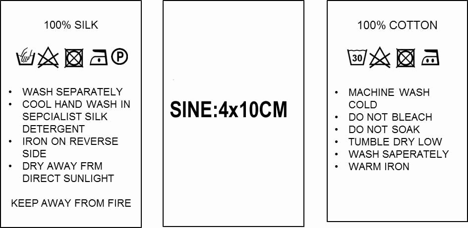 Clothing Label Template New Care Label Template