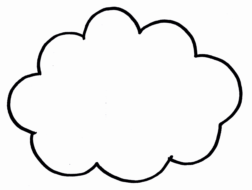 Cloud Template Printable Beautiful Free Printable Cloud Template Download Free Clip Art