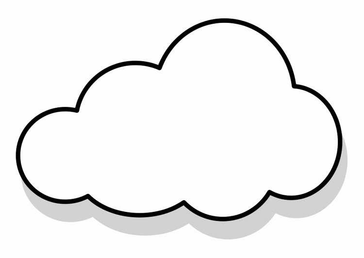 Cloud Template Printable Best Of Cloud Coloring Page Nature Coloring Pages