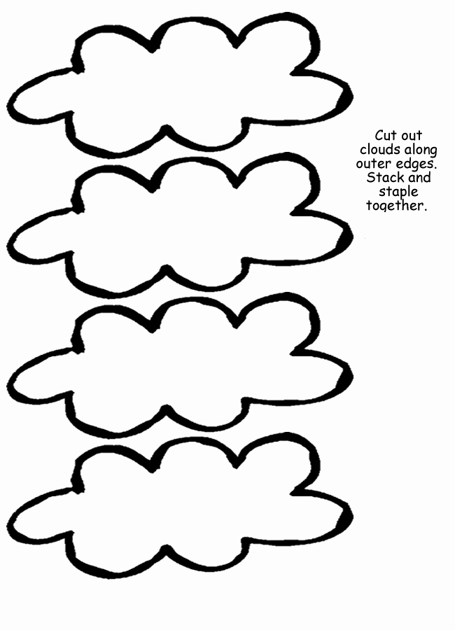 Cloud Template Printable Inspirational Free Printable Cloud Template Download Free Clip Art