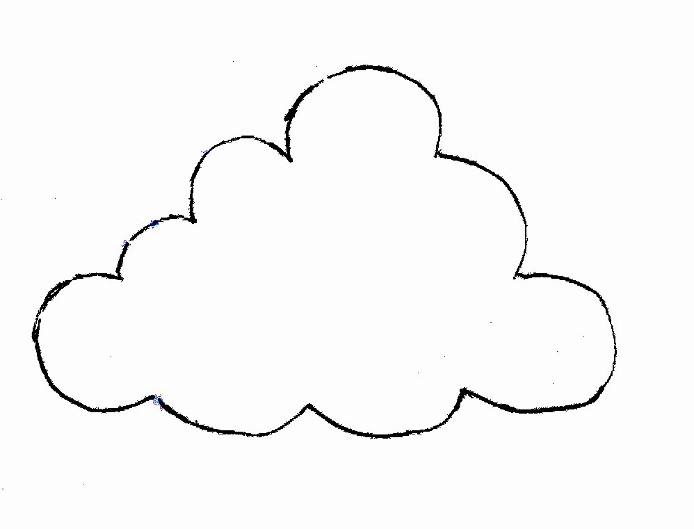 Cloud Template Printable New Printable Cloud Template Cliparts