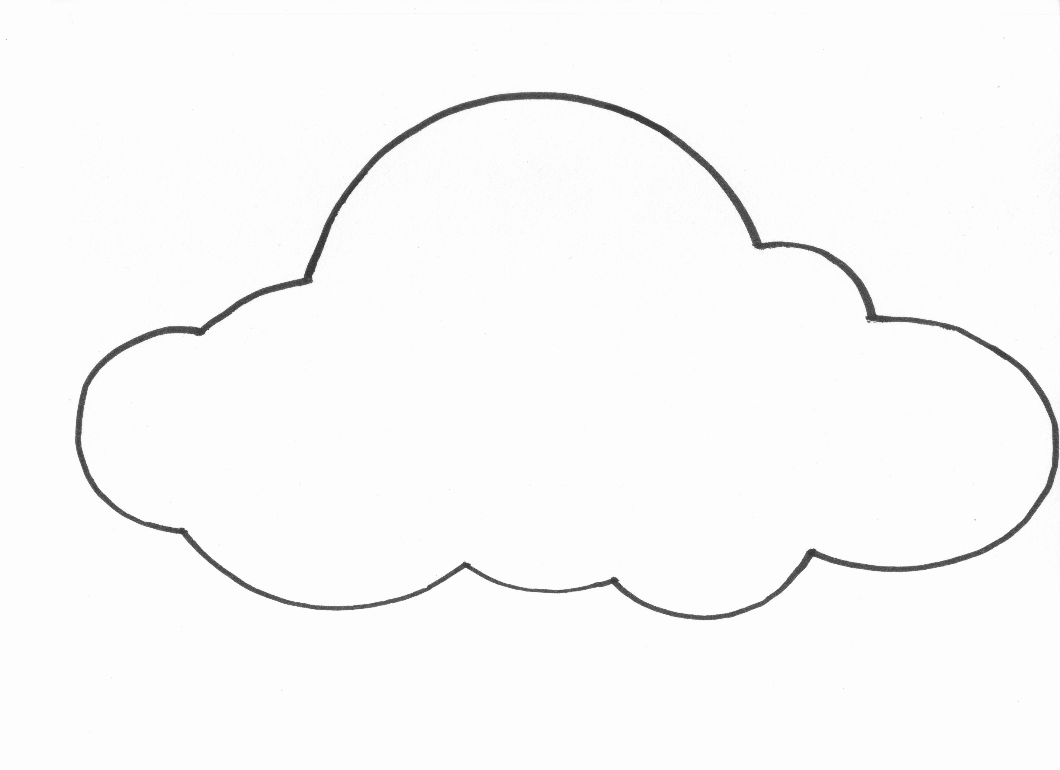 Cloud Template Printable Unique Free Printable Cloud Template Download Free Clip Art