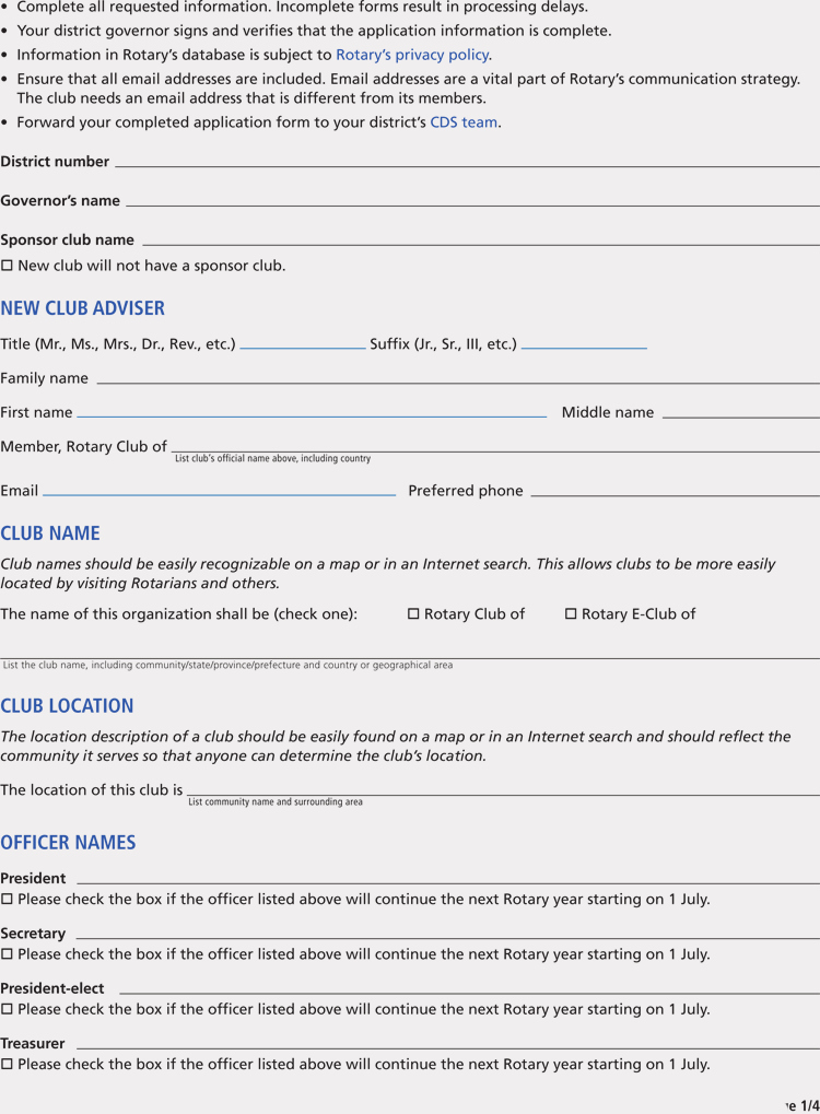 Club Application Template New Club Membership Application Registration form Templates