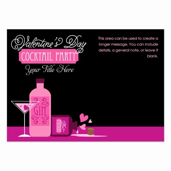 Cocktail Party Invite Templates Elegant Valentine S Day Cocktail Party Invitations &amp; Cards On