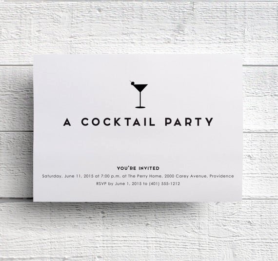 Cocktail Party Invite Templates Lovely Cocktail Party Invitations Bachelorette Party Invitations