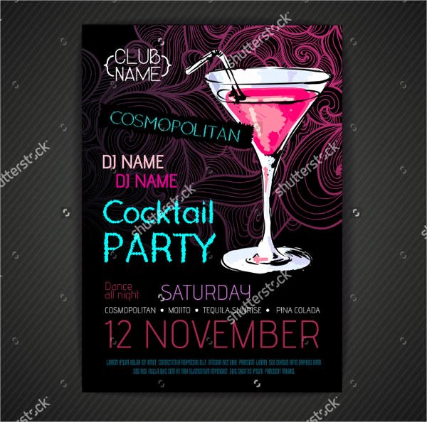 Cocktail Party Invite Templates Luxury 46 Printable Party Invitation Templates Psd Ai