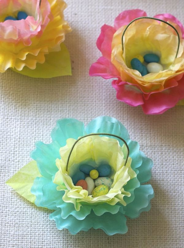 Coffee Filter Flowers Martha Stewart Elegant Coffee Filter Flower &amp; Carrot Easter Favors Urban fort