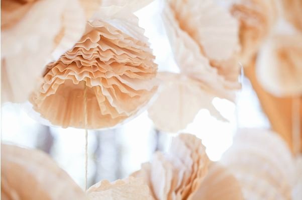 Coffee Filter Flowers Martha Stewart Elegant Paper Wedding Easy Diy Paper Backdrops