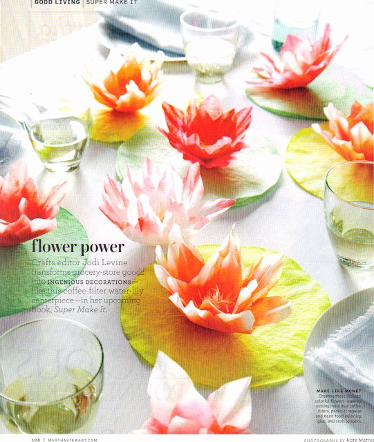 Coffee Filter Flowers Martha Stewart New Digital Nicole Scrapbooking Coffee Filter Water Lily