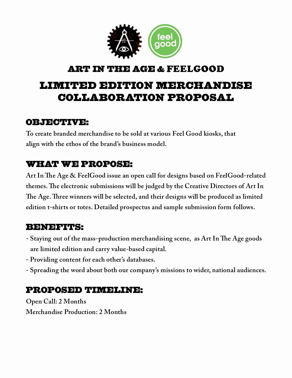 Collaboration Proposal Sample Fresh 1 Free Magazines From Artintheage